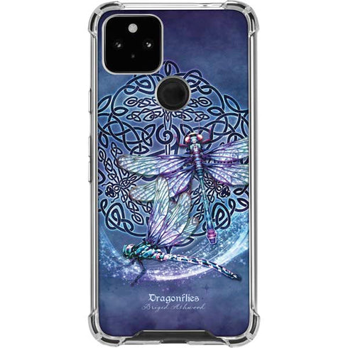 Dragonfly Celtic Knot by Brigid Ashwood Pixel Cases